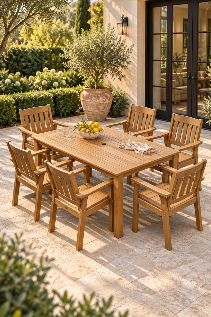 7 piece outdoor dining set backyard patio furniture find