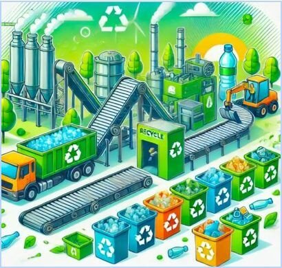how are recycled plastic granules used in the construction industry